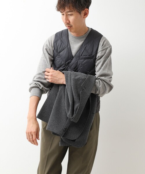 TAION(タイオン)の「【TAION/タイオン】W-BRESTED SNAP BUTTON DOWN GILET 26AW(ダウンベスト・メンズ・ダークネイビー/チャコールグレー/ブラック・XXL/M/XL/L)」の11枚目の写真
