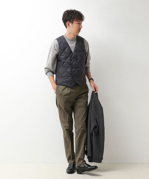 TAION(タイオン)の「【TAION/タイオン】W-BRESTED SNAP BUTTON DOWN GILET 26AW(ダウンベスト・メンズ・ダークネイビー/チャコールグレー/ブラック・XXL/M/XL/L)」の15枚目の写真