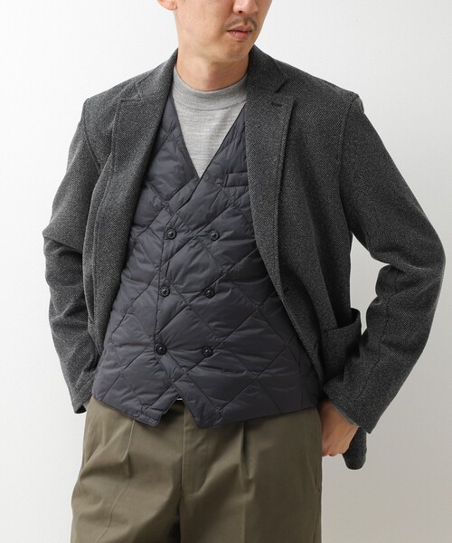 TAION(タイオン)の「【TAION/タイオン】W-BRESTED SNAP BUTTON DOWN GILET 26AW(ダウンベスト・メンズ・ダークネイビー/チャコールグレー/ブラック・XXL/M/XL/L)」の16枚目の写真