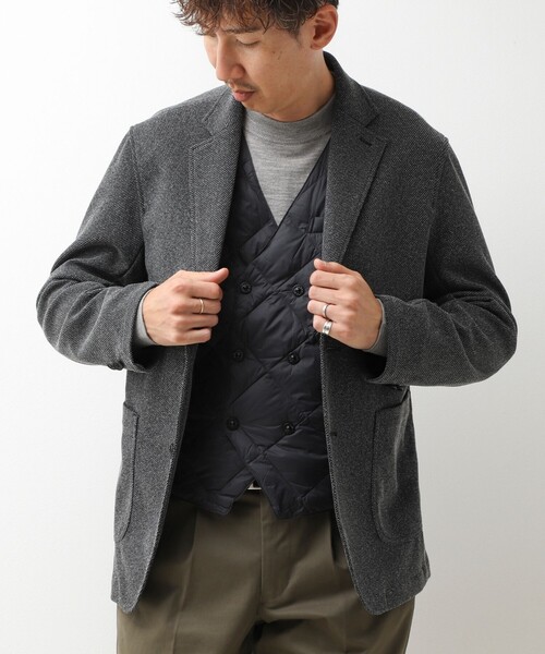 TAION(タイオン)の「【TAION/タイオン】W-BRESTED SNAP BUTTON DOWN GILET 26AW(ダウンベスト・メンズ・ダークネイビー/チャコールグレー/ブラック・XXL/M/XL/L)」の17枚目の写真