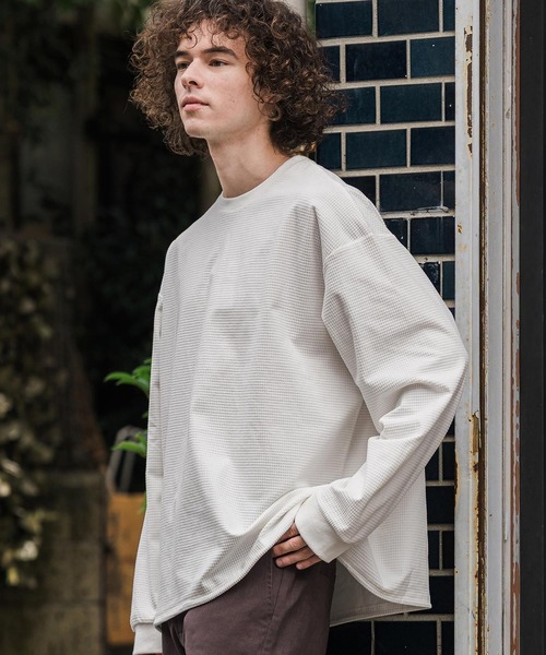 CAMBIO（カンビオ）の「mlt5896-コーデュロイスピンドルPO プルオーバー（Tシャツ/カットソー・メンズ・ホワイト/ブラック/グレイッシュベージュ・XL/L/M）」の5枚目の写真
