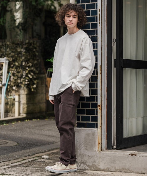 CAMBIO（カンビオ）の「mlt5896-コーデュロイスピンドルPO プルオーバー（Tシャツ/カットソー・メンズ・ホワイト/ブラック/グレイッシュベージュ・XL/L/M）」の8枚目の写真