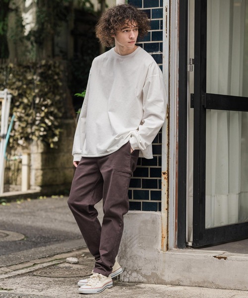 CAMBIO（カンビオ）の「mlt5896-コーデュロイスピンドルPO プルオーバー（Tシャツ/カットソー・メンズ・ホワイト/ブラック/グレイッシュベージュ・XL/L/M）」の9枚目の写真