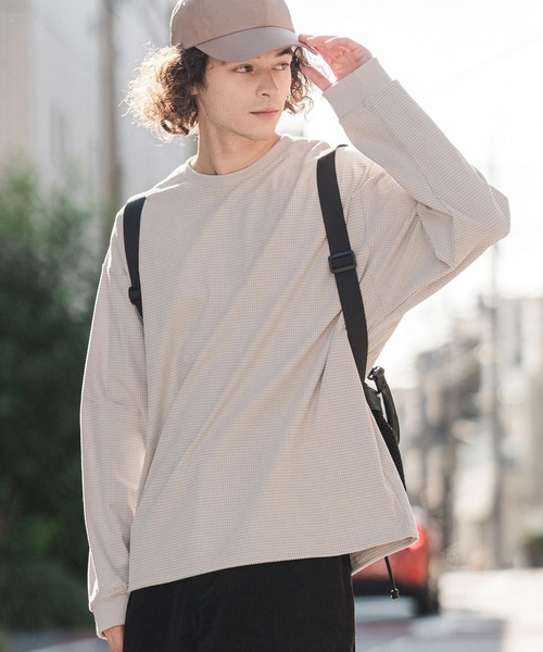 CAMBIO（カンビオ）の「mlt5896-コーデュロイスピンドルPO プルオーバー（Tシャツ/カットソー・メンズ・ホワイト/ブラック/グレイッシュベージュ・XL/L/M）」の10枚目の写真