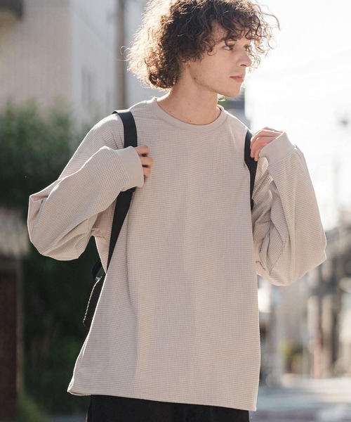 CAMBIO（カンビオ）の「mlt5896-コーデュロイスピンドルPO プルオーバー（Tシャツ/カットソー・メンズ・ホワイト/ブラック/グレイッシュベージュ・XL/L/M）」の12枚目の写真