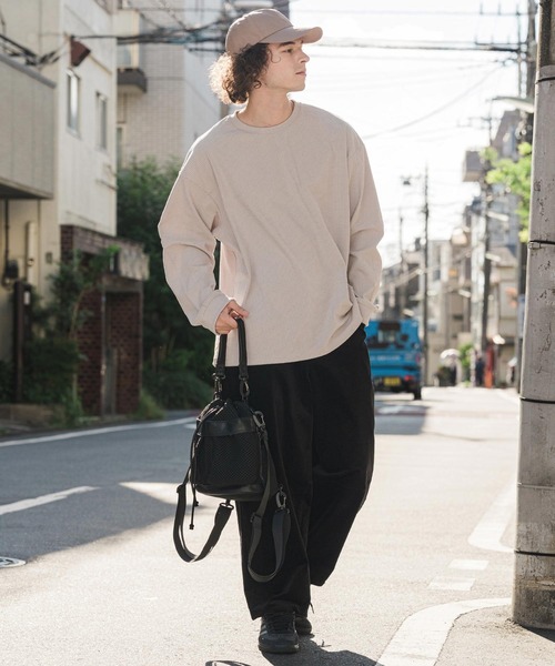 CAMBIO（カンビオ）の「mlt5896-コーデュロイスピンドルPO プルオーバー（Tシャツ/カットソー・メンズ・ホワイト/ブラック/グレイッシュベージュ・XL/L/M）」の13枚目の写真