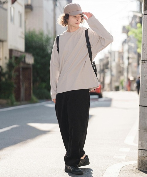 CAMBIO（カンビオ）の「mlt5896-コーデュロイスピンドルPO プルオーバー（Tシャツ/カットソー・メンズ・ホワイト/ブラック/グレイッシュベージュ・XL/L/M）」の14枚目の写真
