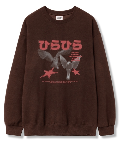 TI.GLAKE(ティーグレイク)の「ネバービン オーバーサイズ 裏毛 スウェットTシャツ 6カラー(スウェット・レディース・ブラック/ネイビー/ブラウン/グレー/クリーム/チャコール・LARGE/X-LARGE/XX-LARGE)」の1枚目の写真