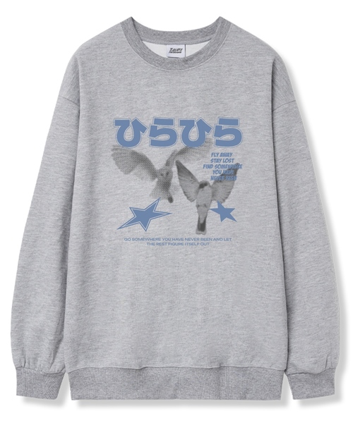 TI.GLAKE(ティーグレイク)の「ネバービン オーバーサイズ 裏毛 スウェットTシャツ 6カラー(スウェット・レディース・ブラック/ネイビー/ブラウン/グレー/クリーム/チャコール・LARGE/X-LARGE/XX-LARGE)」の3枚目の写真