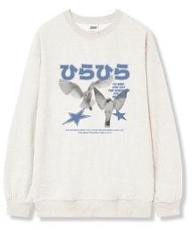 ネバービン オーバーサイズ 裏毛 スウェットTシャツ 6カラー