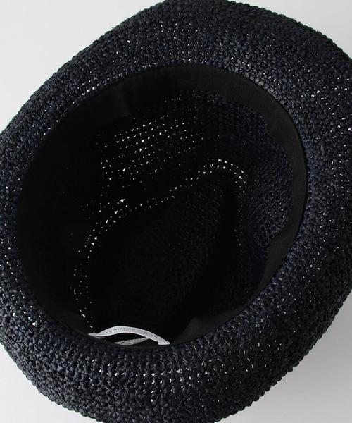 BEAUTY&YOUTH UNITED ARROWS（ビューティーアンドユースユナイテッドアローズ）の「BY ラフィアテープハット◆（ハット・レディース・ダークブラウン/ベージュ/ネイビー・FREE）」の7枚目の写真