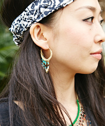 チャイハネ | 【チャイハネ】ビージェフープピアス(ピアス（両耳用）)