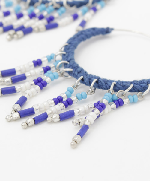 チャイハネ(チャイハネ)の「【チャイハネ】ビージェフープピアス(ピアス(両耳用)・レディース・ブルー/ピンク/ホワイト/グリーン・FREE)」の5枚目の写真