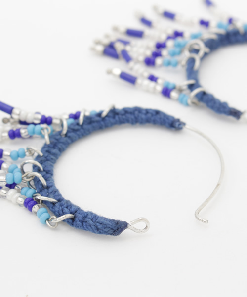 チャイハネ(チャイハネ)の「【チャイハネ】ビージェフープピアス(ピアス(両耳用)・レディース・ブルー/ピンク/ホワイト/グリーン・FREE)」の6枚目の写真