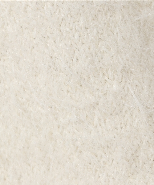 mysty woman（ミスティウーマン）の「フェザーヤーンVネックシャギーニット（ニット/セーター・レディース・アイボリー/ブル－グレ－/ピンクベージュ/ライトピンク・FREE）」の10枚目の写真