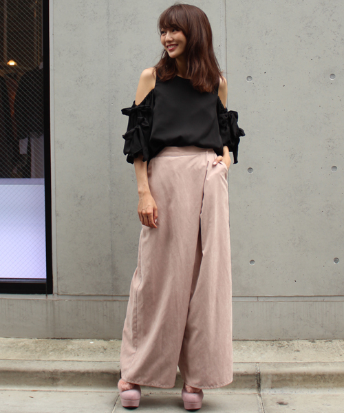 MICOAMERI(ミコアメリ)の「ダブルリボンブラウス(シャツ/ブラウス・レディース・ホワイト/ブラック・FREE)」の9枚目の写真