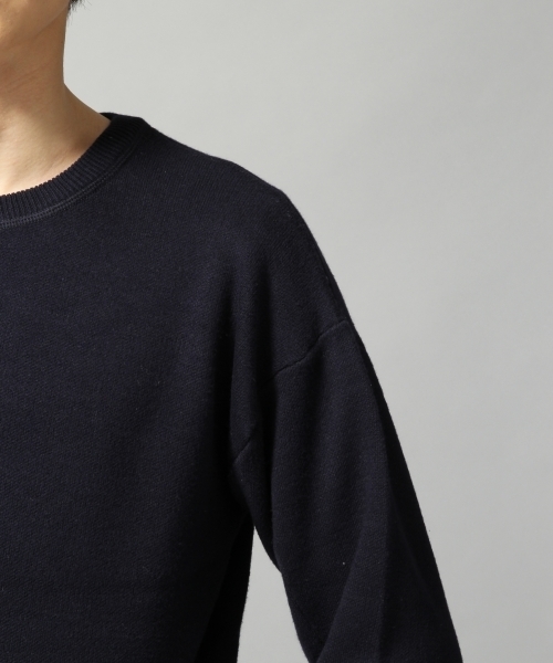 HARE（ハレ）の「デザインニットプルオーバー(HARE)（ニット/セーター・メンズ・ネイビー/オフホワイト/トップグレー・SMALL/MEDIUM/LARGE）」の10枚目の写真