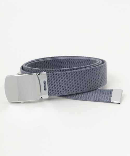 ADPOSION（アドポーション）の「【日本製】GIソリッドベルト（ベルト・メンズ・ネイビー/オレンジ/ブラック/ホワイト/レッド/グレー/チャコールグレー・FREE）」の2枚目の写真