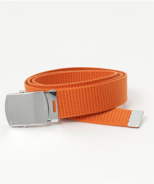 ADPOSION（アドポーション）の「【日本製】GIソリッドベルト（ベルト・メンズ・ネイビー/オレンジ/ブラック/ホワイト/レッド/グレー/チャコールグレー・FREE）」の7枚目の写真