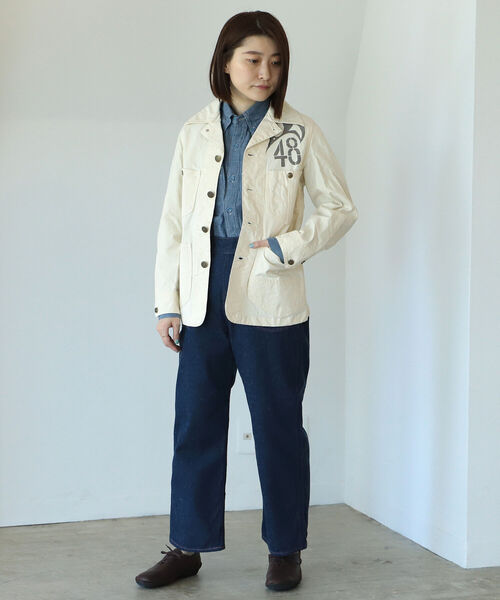 orSlow × fennica / 別注 slow worker デニム パンツ（デニム