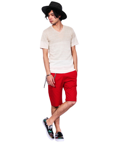 8(eight)(エイト)の「ボーダー サマーニット 半袖Tシャツ 麻 リネン(Tシャツ/カットソー・メンズ・ベージュ/ブラック/ブルー/ネイビー・LARGE/MEDIUM/X-LARGE)」の6枚目の写真