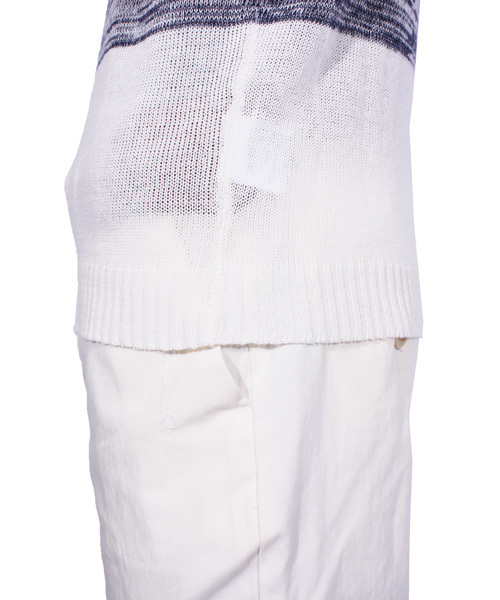 8(eight)(エイト)の「ボーダー サマーニット 半袖Tシャツ 麻 リネン(Tシャツ/カットソー・メンズ・ベージュ/ブラック/ブルー/ネイビー・LARGE/MEDIUM/X-LARGE)」の17枚目の写真