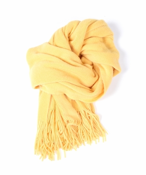 Khaju（カージュ）の「Khaju:キモウソリッドストール◇（ストール/ショール・レディース・パープル/ナチュラル/ライトグレー/ベージュ/イエロー/ネイビー/オレンジ・ONE SIZE）」の12枚目の写真