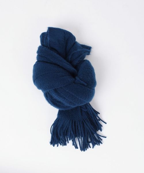 Khaju（カージュ）の「Khaju:キモウソリッドストール◇（ストール/ショール・レディース・パープル/ナチュラル/ライトグレー/ベージュ/イエロー/ネイビー/オレンジ・ONE SIZE）」の15枚目の写真