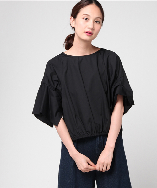 12Twelve Agenda（トゥエルブ　アジェンダ）の「TCブロード切替フレアスリーブブラウス（シャツ/ブラウス・レディース・ネイビー/オフホワイト・M）」の11枚目の写真