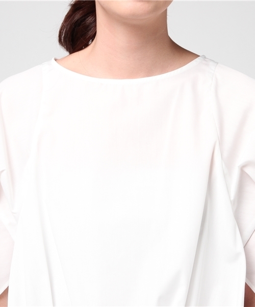 12Twelve Agenda（トゥエルブ　アジェンダ）の「TCブロード切替フレアスリーブブラウス（シャツ/ブラウス・レディース・ネイビー/オフホワイト・M）」の6枚目の写真