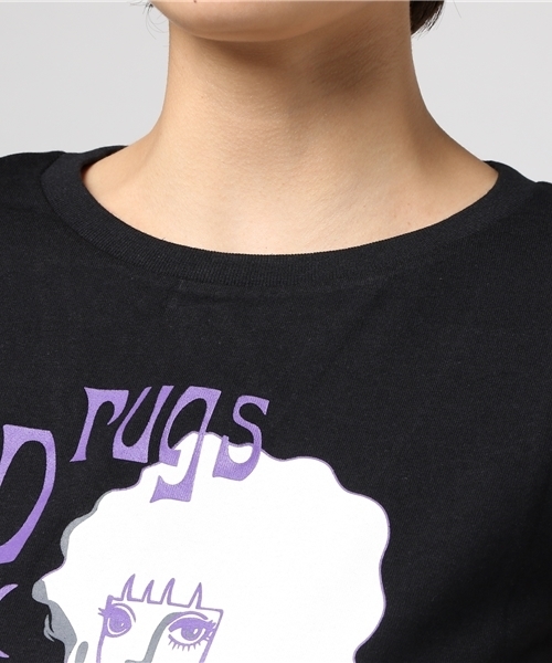 MEDICOM TOY(メディコムトイ)の「ルネブティック Tシャツ DRUGS ガールズサイズ ブラック(Tシャツ/カットソー・レディース・ブラック・LARGE/SMALL/MEDIUM)」の4枚目の写真