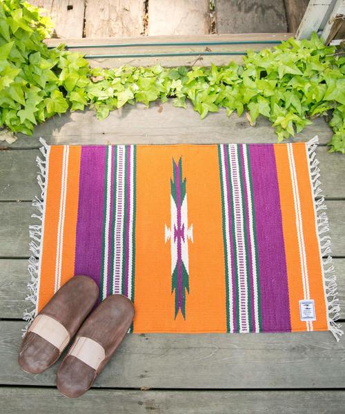 チャイハネ（チャイハネ）の「【チャイハネ】オルテガ柄ラグマット65（ラグ/マット・レディース・ターコイズブルー/オフホワイト/レッド/イエロー/グリーン/パープル/ブルー/マスタード/ベージュ/ブラウン/グレー/ブラック・FREE）」の10枚目の写真