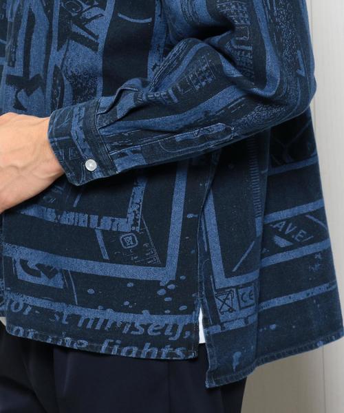 C.E(シーイー)の「<C.E>DENIM BIG SHIRT/シャツ ◆(シャツ/ブラウス・メンズ・ネイビー・LARGE/MEDIUM)」の6枚目の写真