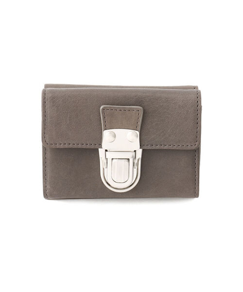 PATRICK STEPHAN（パトリックステファン）の「パトリック ステファン / Leather trifold wallet 'cartable'　三つ折りウォレット（財布・メンズ・ダークグレー/ブラック×シルバー/ブラック×ブラック/ライトブラウン/グレー系その他/オリーブ・FREE）」の3枚目の写真