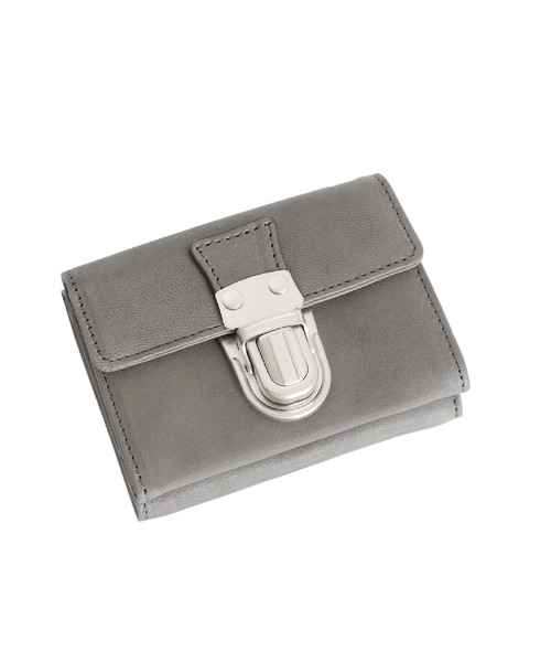 PATRICK STEPHAN（パトリックステファン）の「パトリック ステファン / Leather trifold wallet 'cartable'　三つ折りウォレット（財布・メンズ・ダークグレー/ブラック×シルバー/ブラック×ブラック/ライトブラウン/グレー系その他/オリーブ・FREE）」の4枚目の写真