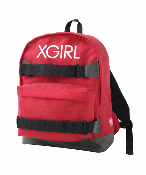 X-girl（エックスガール）の「SK8 BACKPACK（バックパック/リュック・レディース・ブラック/レッド/パープル/ブルー・ONE SIZE）」の4枚目の写真