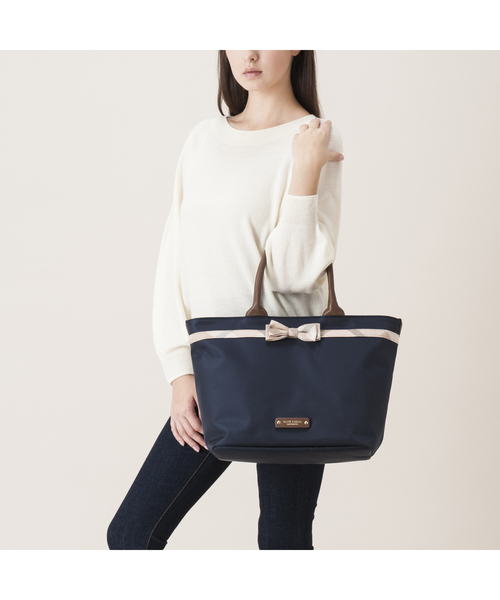 【超美品】♡ブルーレーベルクレストブリッジ♡リボンチェックトートバッグ☆ BLUE LABEL CRESTBRIDGE（ブルーレーベルクレストブリッジ）の