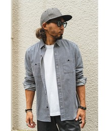 BIG MIKE（ビッグマイク）の「BIG MIKE ビックマイク/ ヒッコリー ストライプ 長袖ワークシャツ //// 101815005（シャツ/ブラウス）」