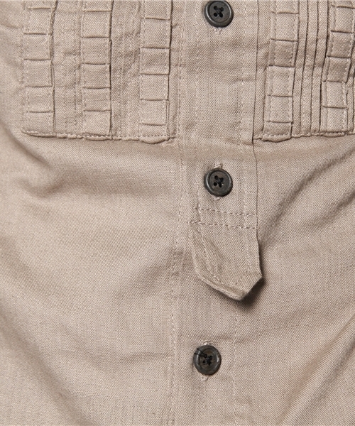 HAMNETT(ハムネット)の「【HAMNETT】 ダイヤピンタック(シャツ/ブラウス・メンズ・グレイッシュベージュ/ベージュ・MEDIUM/LARGE)」の8枚目の写真