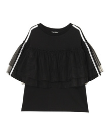 Candy Stripper | VOLUME TULLE TRIMMED トップス(Tシャツ/カットソー)