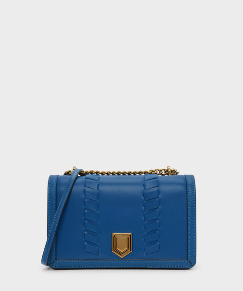 CHARLES & KEITH(チャールズ & キース)の「ウエーブディテールクロスボディバッグ / WEAVE DETAIL CROSSBODY BAG(ショルダーバッグ・レディース・ブラック/ブルー/ライトピンク/レンガ・S)」の1枚目の写真