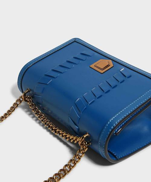 CHARLES & KEITH(チャールズ & キース)の「ウエーブディテールクロスボディバッグ / WEAVE DETAIL CROSSBODY BAG(ショルダーバッグ・レディース・ブラック/ブルー/ライトピンク/レンガ・S)」の11枚目の写真
