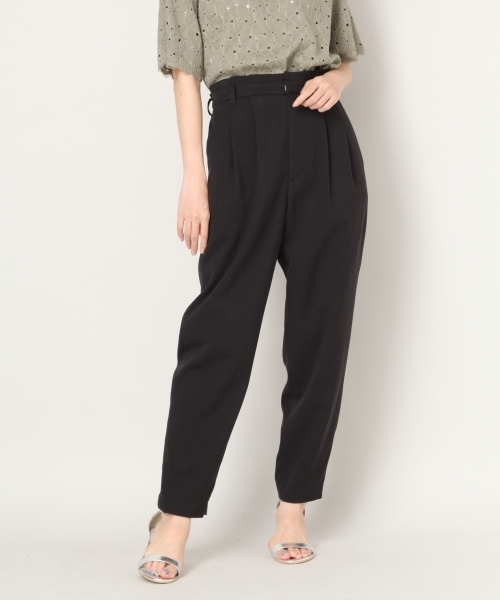 LOWRYS FARM（ローリーズファーム）の「リボンテーパードパンツ 806866（その他パンツ・レディース・ブラック/ベージュ/ネイビー/ブラウン/ブラック系その他・MEDIUM/LARGE）」の14枚目の写真