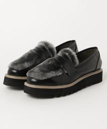 cepo | ファー切替ローファー(ローファー)