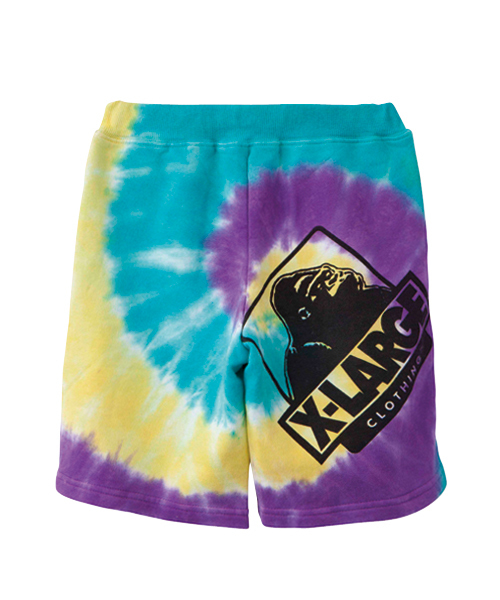 XLARGE KIDS(エクストララージキッズ)の「OG SPIRAL TIE-DYE HALF PANT(その他パンツ・キッズ・グリーン/ピンク・2T/4T/5T/6T/7T)」の5枚目の写真