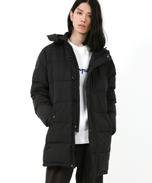 Rocky Monroe(ロッキーモンロー)の「ナイロンロングダウン(ダウンジャケット/コート・メンズ・ブラック/ネイビー/モカ・M/L)」の2枚目の写真