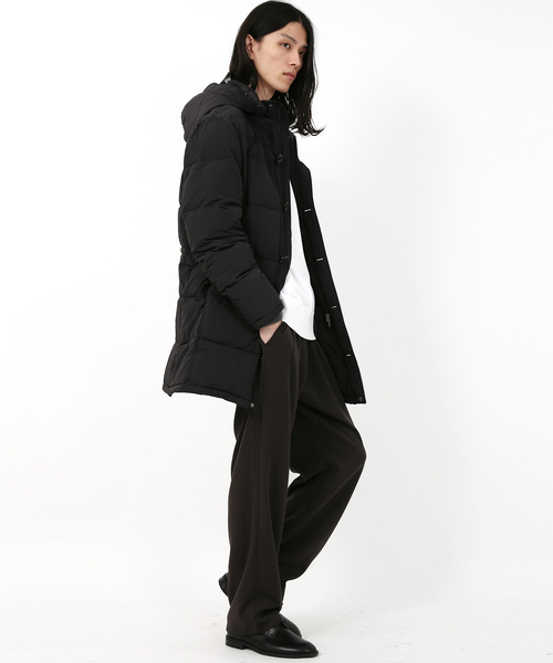 Rocky Monroe(ロッキーモンロー)の「ナイロンロングダウン(ダウンジャケット/コート・メンズ・ブラック/ネイビー/モカ・M/L)」の5枚目の写真