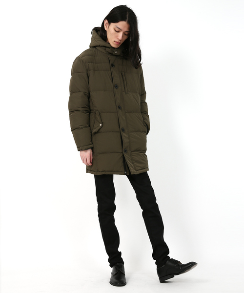 Rocky Monroe(ロッキーモンロー)の「ナイロンロングダウン(ダウンジャケット/コート・メンズ・ブラック/ネイビー/モカ・M/L)」の7枚目の写真