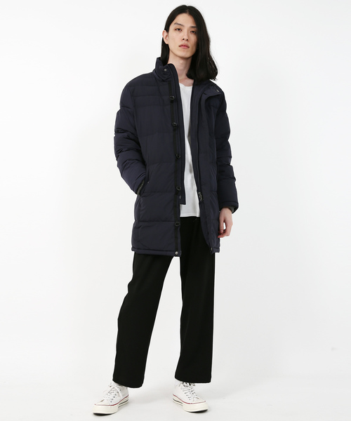 Rocky Monroe(ロッキーモンロー)の「ナイロンロングダウン(ダウンジャケット/コート・メンズ・ブラック/ネイビー/モカ・M/L)」の11枚目の写真