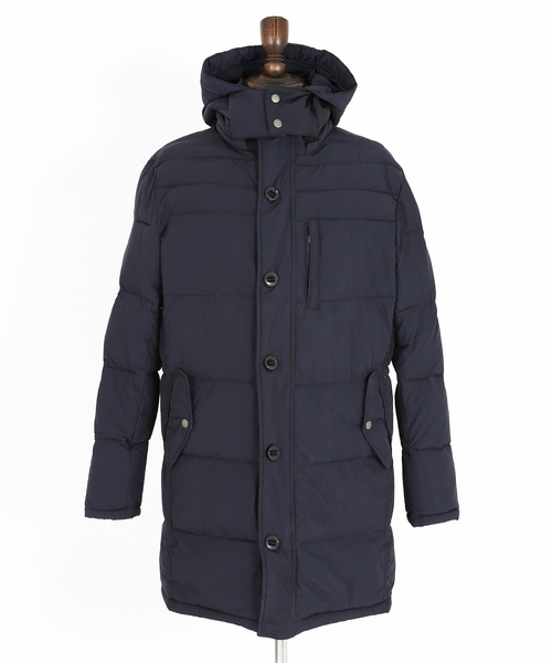 Rocky Monroe(ロッキーモンロー)の「ナイロンロングダウン(ダウンジャケット/コート・メンズ・ブラック/ネイビー/モカ・M/L)」の16枚目の写真